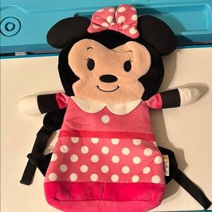 Disney Pink and Black Minnie Mouse Stuffed Animal